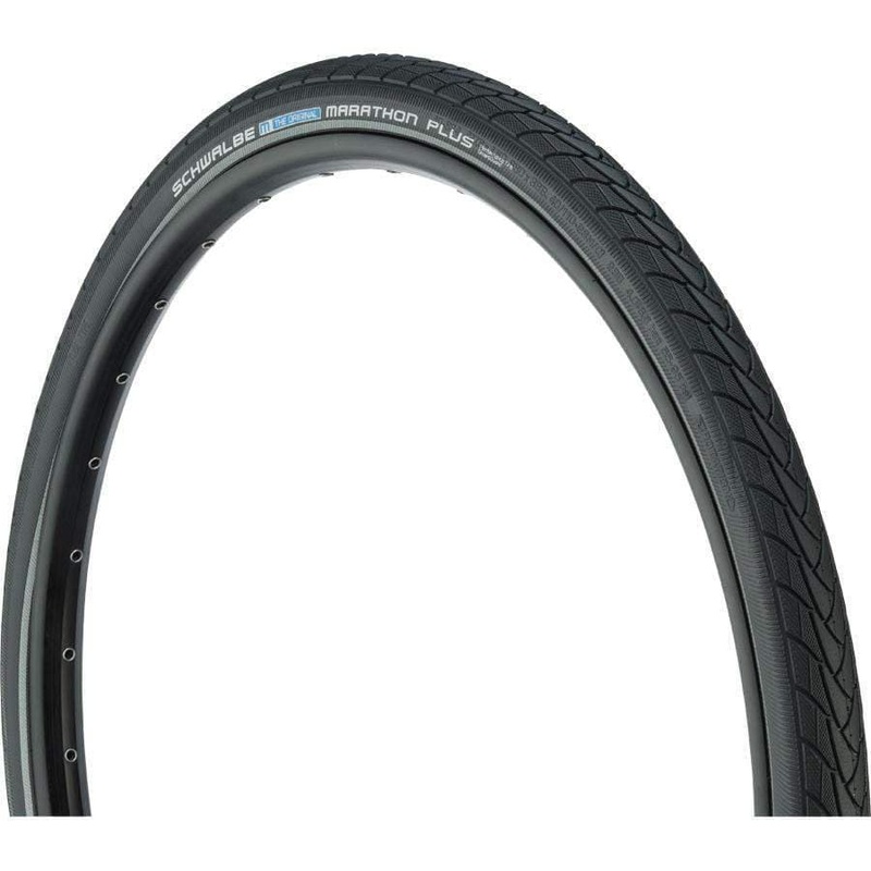 Marathon Plus Bike Tire: 27.5 x 1.50, Performance Line, Endurance Compound, SmartGuard, Black/Reflect