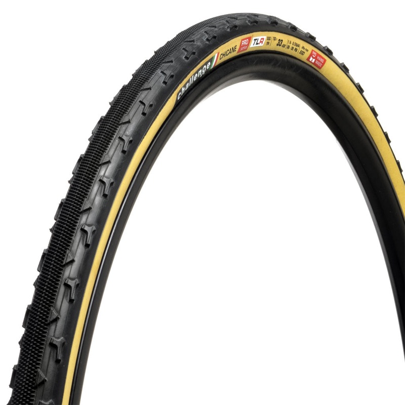 Chicane Pro Tire – 700 x 33 Tubeless Folding Black/Tan Handmade