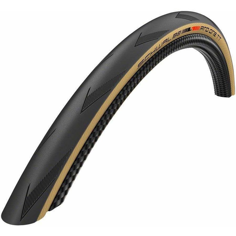 Pro One TT Tire – 700 x 25, Tubeless, Folding/Tan, Evolution Line, Addix Race