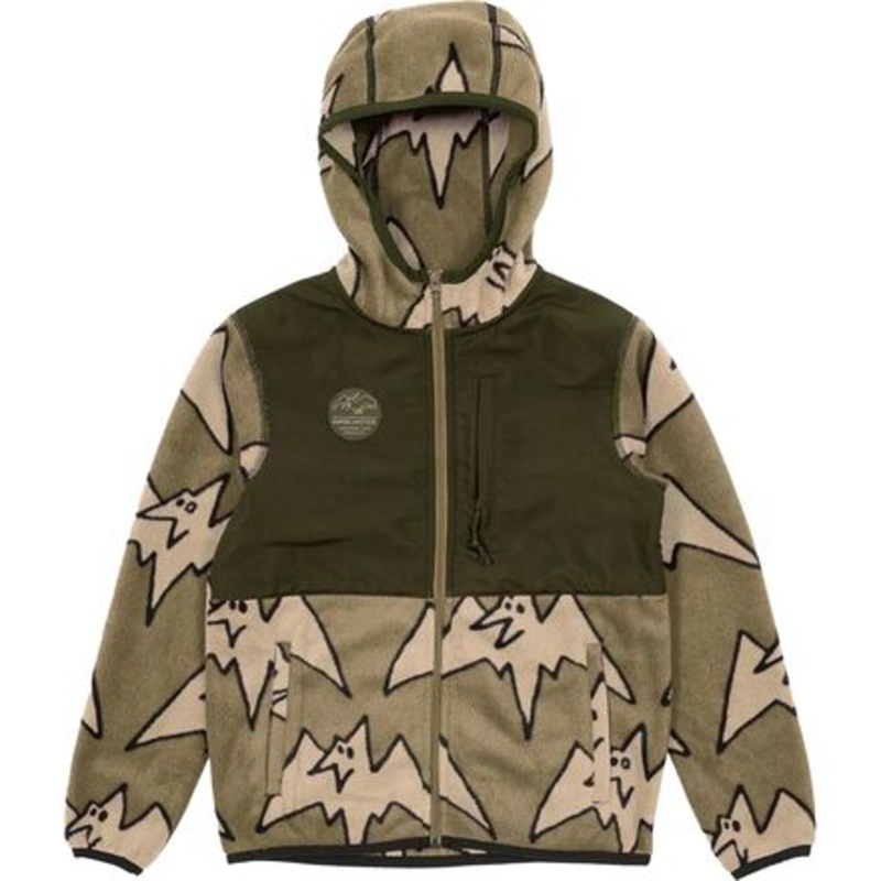 Fleece Jacket – Boys&apos;|Tan Big Terry|Thistle Big Daisy|L|XS|S|M