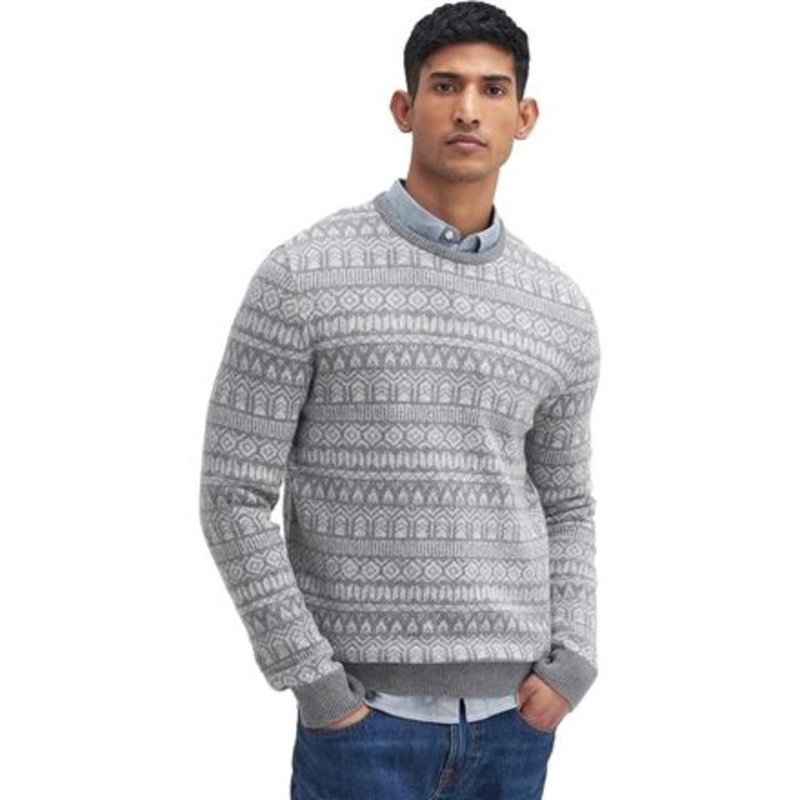 Stonebeck Fair Isle Crew Neck Sweater – Men&apos;s