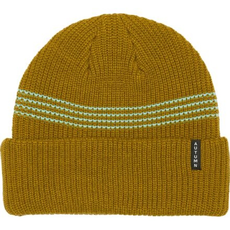 Mini Stripe Beanie|Harvest|Orange|One Size