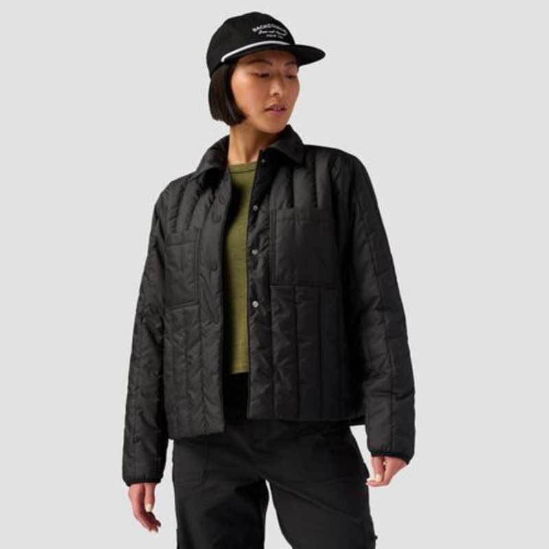 Oakbury Synthetic Quilted Shirt Jacket  – Women&apos;s