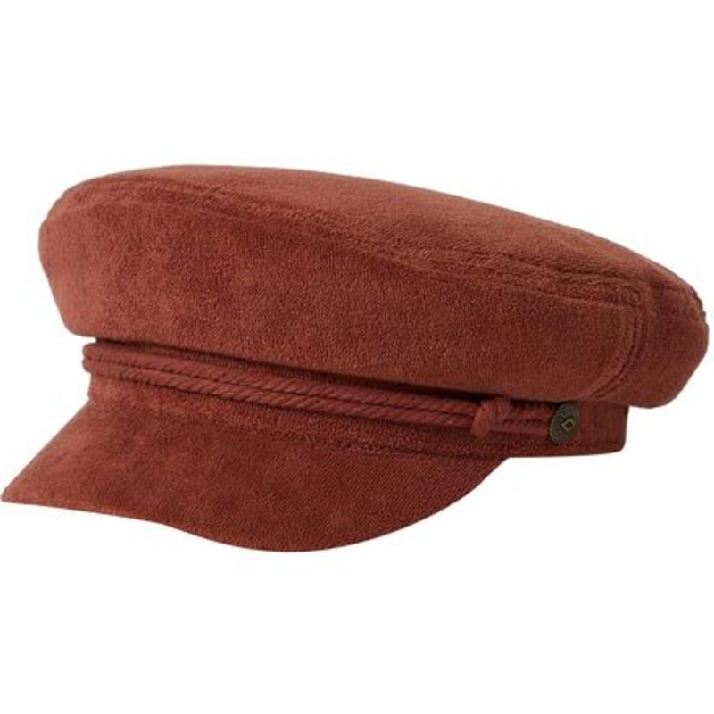 Fiddler Hat|Burnt Brick Terry Cloth|Egret White|Rose Gold|S|L|XS|M