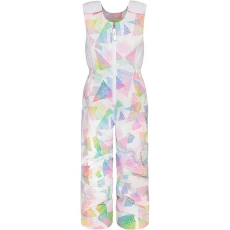 Hailey Bib Pant – Girls&apos;|Rhythm Prism|Sunny Lime|3|2|4|5|6|7