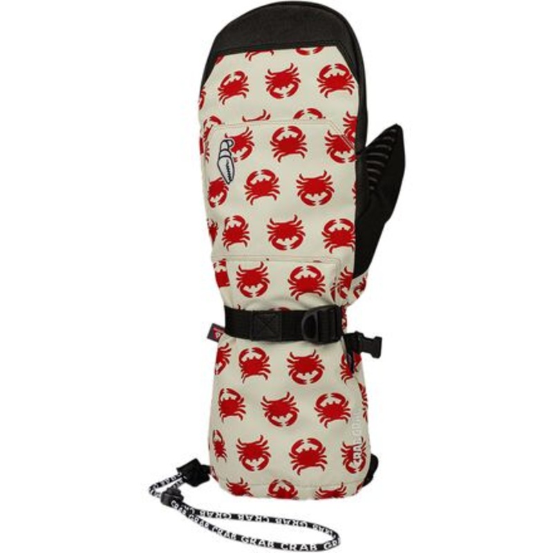 Cinch Mitten|Crabs|Cream and Black|L|M