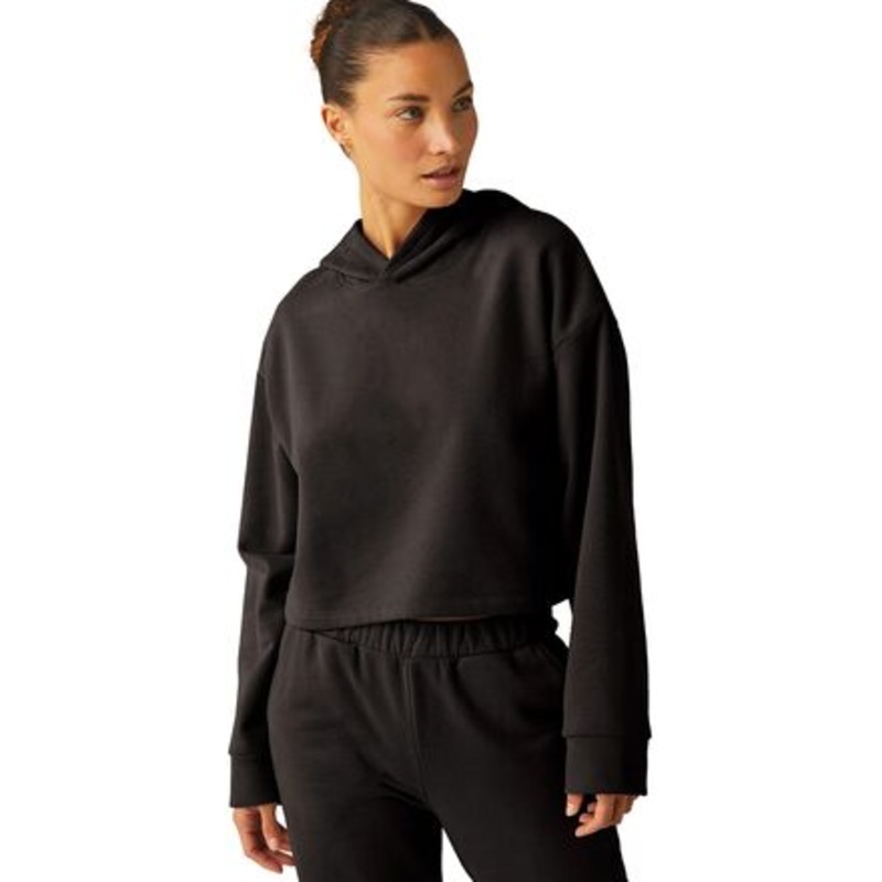 Happiness Cropped Pullover Hoodie – Women&apos;s