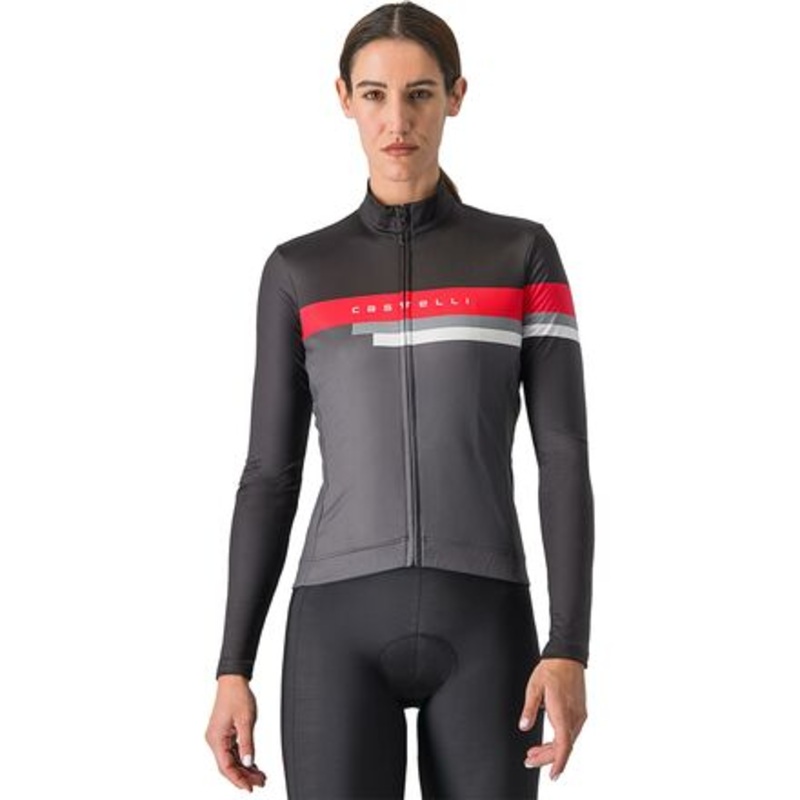 Tornare Jersey – Women&apos;s|Dark Gray/Black/Hibiscus|S|M