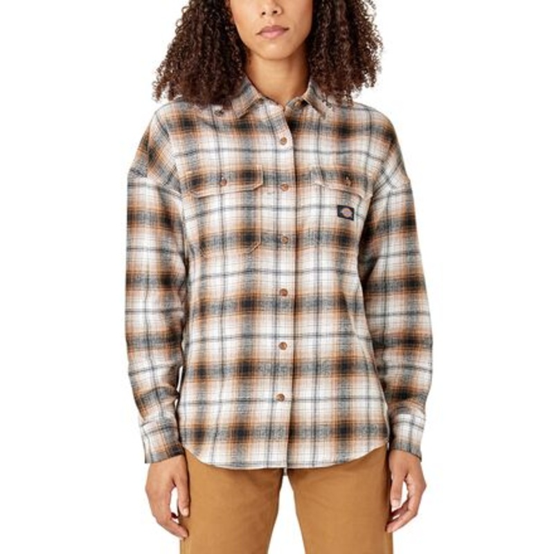 WI Long-Sleeve Flannel Shirt – Women&apos;s