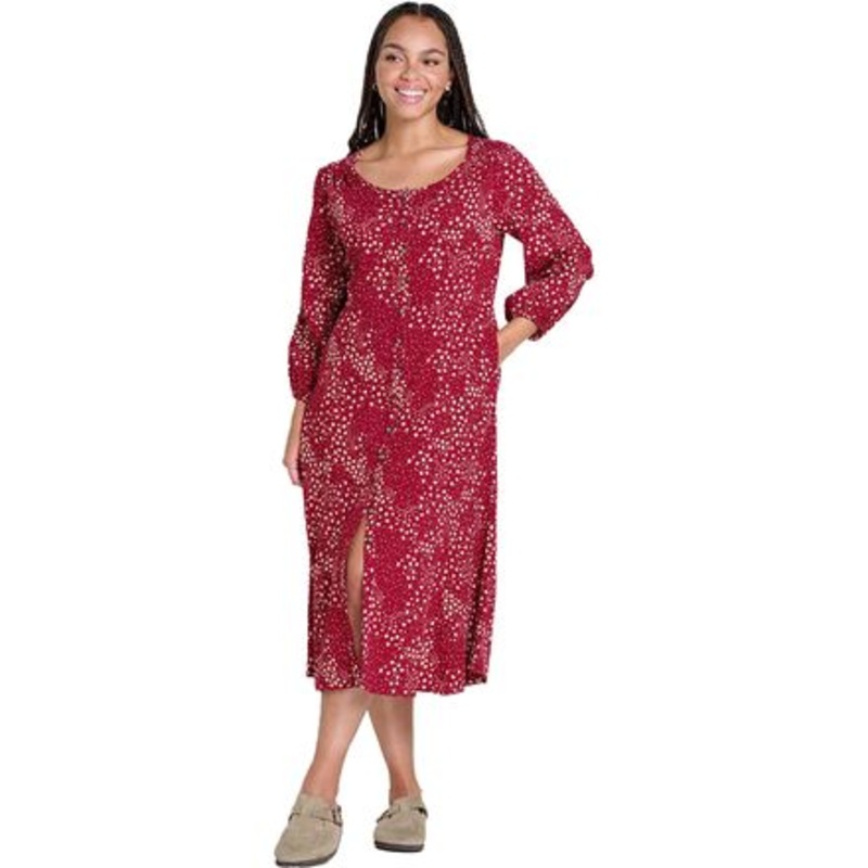 Manzana Paneled Midi Long-Sleeve Dress – Women&apos;s