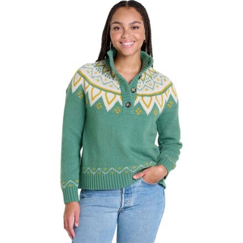 Moss Point Henley Sweater – Women&apos;s
