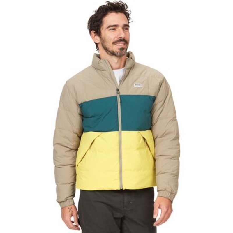 Ares Down Jacket – Men&apos;s|Vetiver/Dark Jungle/Limelight|XXL