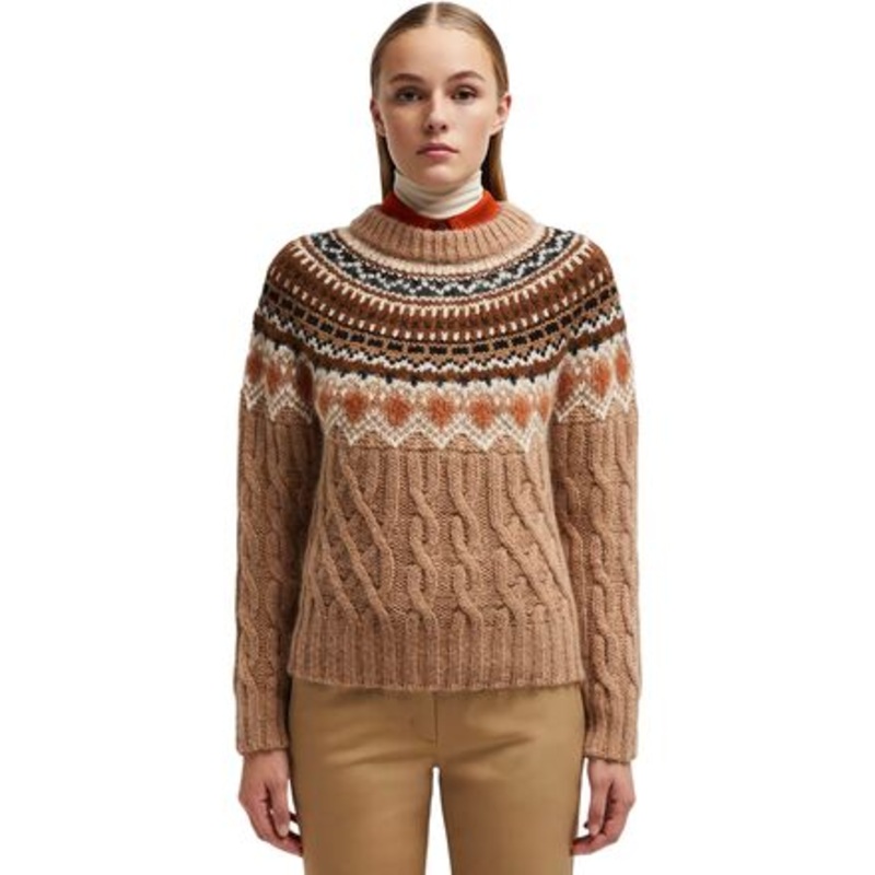 Wool Mohair Alpaca Crew Neck Sweater – Women&apos;s