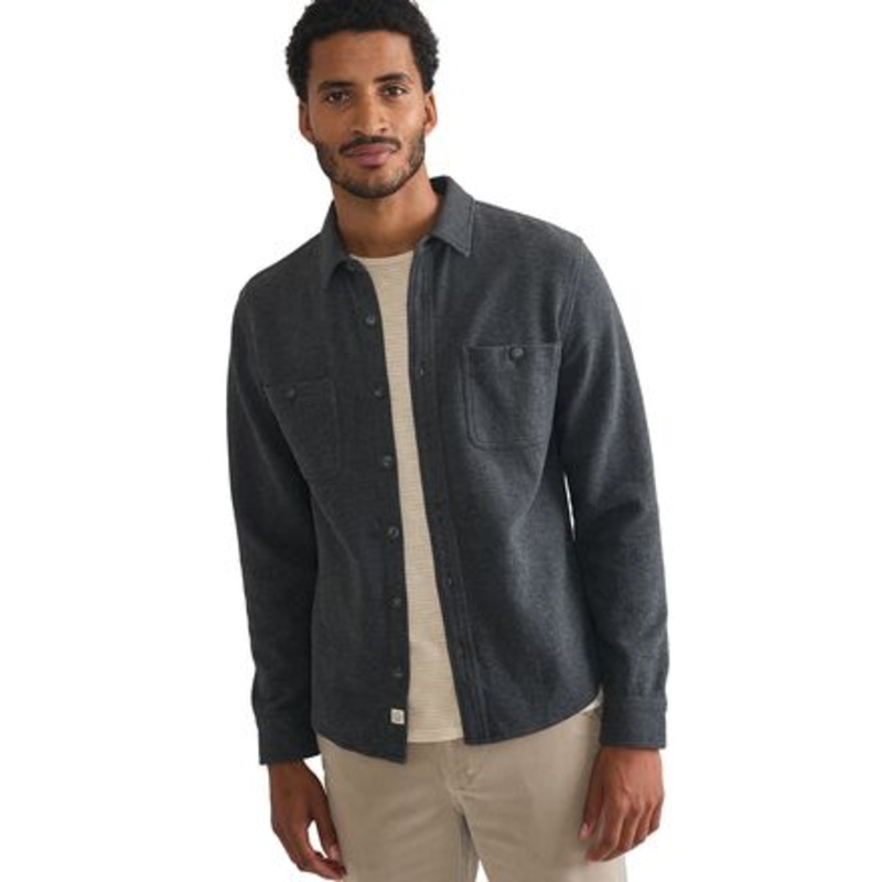 Stretch Twill Solid Overshirt – Men&apos;s