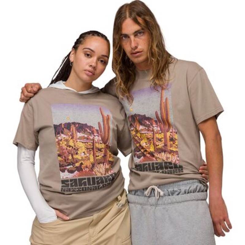 Saguaro Cacti T-Shirt|Mushroom Grey|XL|S|XXL|M|L
