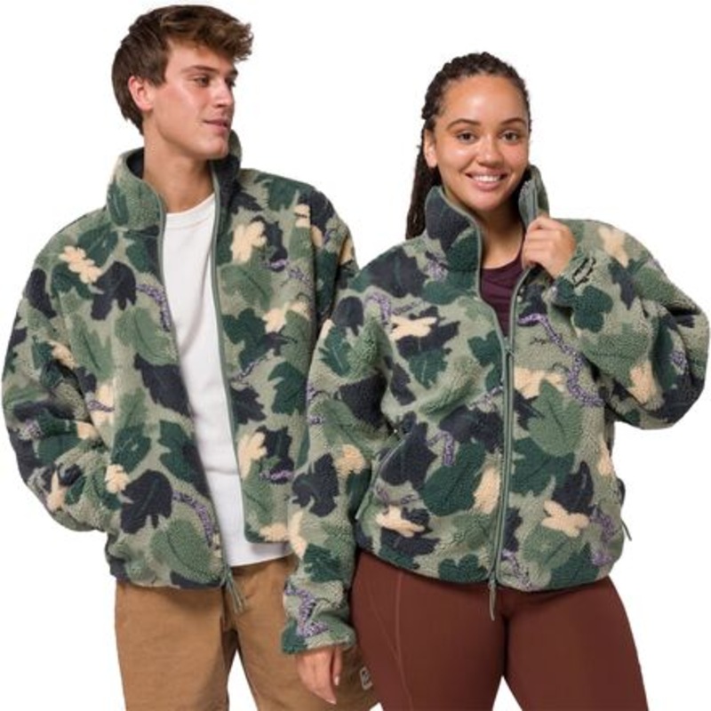 X Dr. Seuss Camo Full-Zip High Pile Fleece