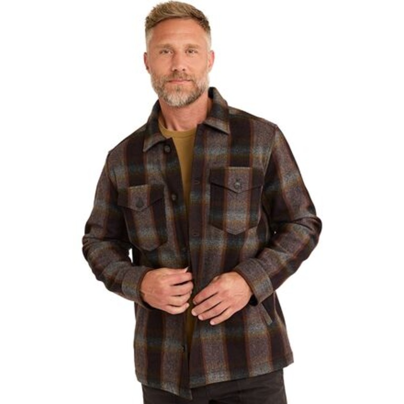 Lawson Wool Coat – Men&apos;s|Brown/Grey Mix PLaid|S