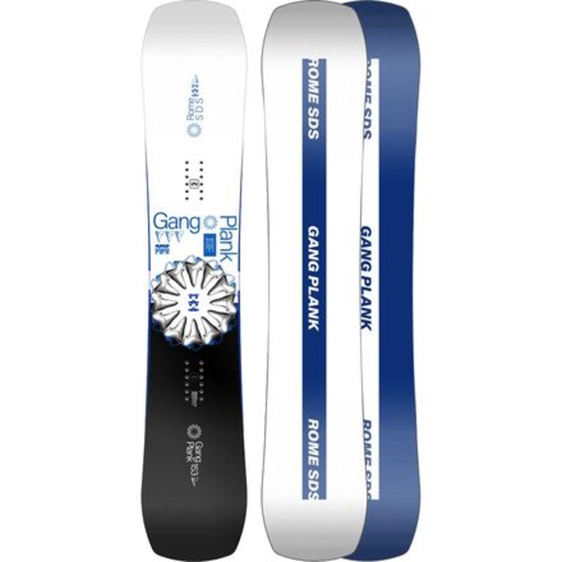Gang Plank Snowboard – 2024|Black/White|148cm|156cm|153cm|154cm wide