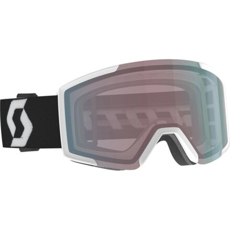 Shield Amplifier Goggles|Team White/Black/Enhancer Aqua Chrome|One Size