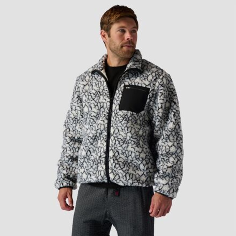 High Pile Printed Fleece Jacket – Men&apos;s