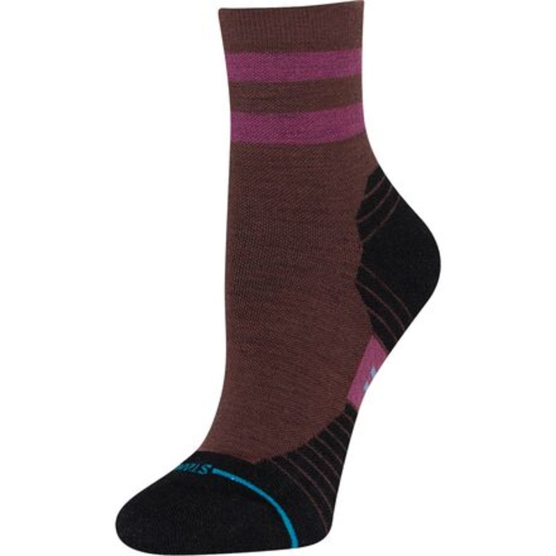 Light Wool Quarter Sock|Dark Brown|M