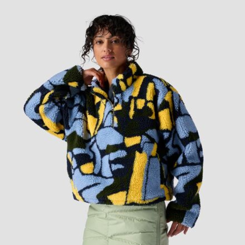 Printed Fleece 1/4-Zip Pullover – Women&apos;s