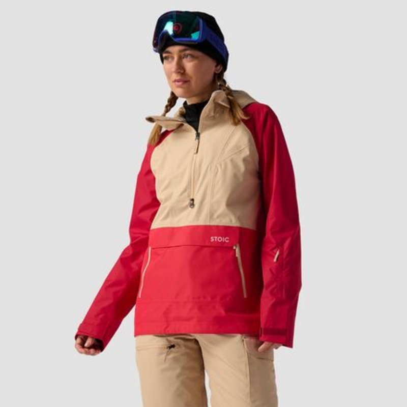 Shell Anorak – Women&apos;s|Pebble/Lollipop/Jester Red|XS|S