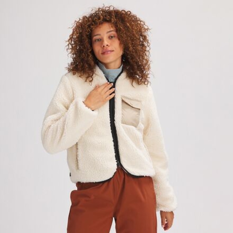 Sherpa Bomber – Women&apos;s|Egret|Tortoise Shell|L|XL|M