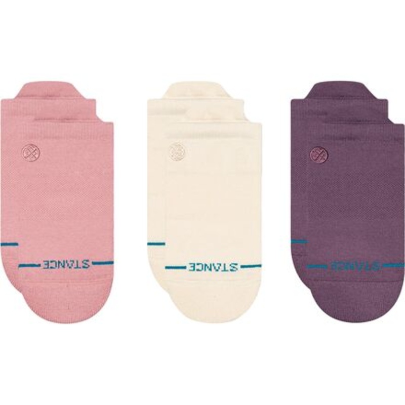 Icon Low Tab Sock – 3-Pack|Pink|Canvas|Black|L|M
