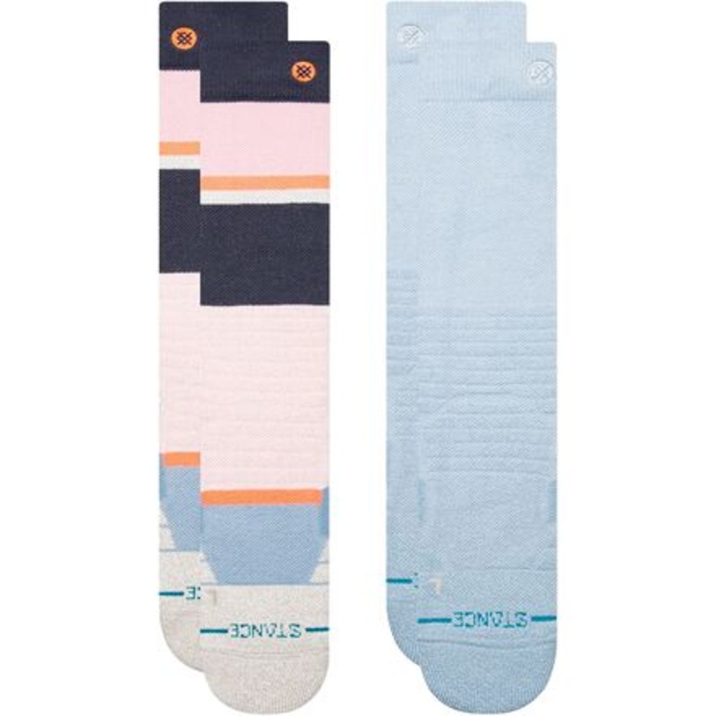 Powdered Mid Poly Snow Sock – 2-Pack