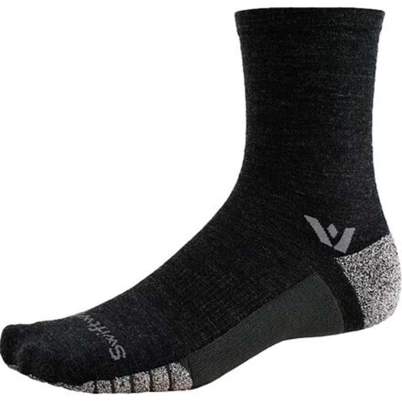 Flite XT Trail Mid-Crew Sock|Coal|Coal Aurora Stripe|Coal Sunset Stripe|Heather|Heather Sunrise Stripe|S|XL|L|M