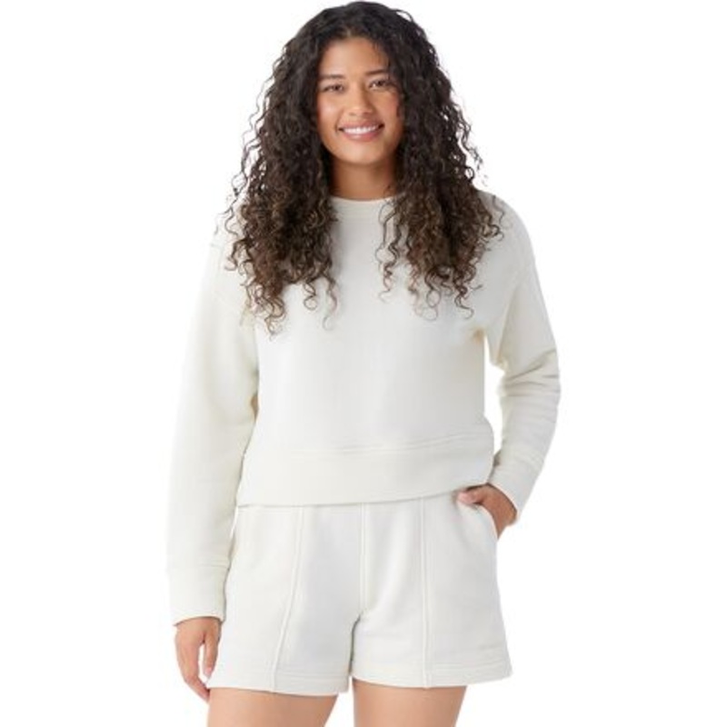 Recycled Terry Cropped Crew Sweatshirt – Women&apos;s