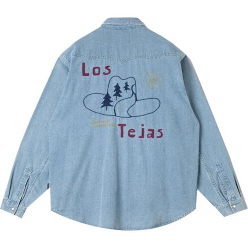 Western Shirt – Men&apos;s|Stonewashed/Emb|L|S|M