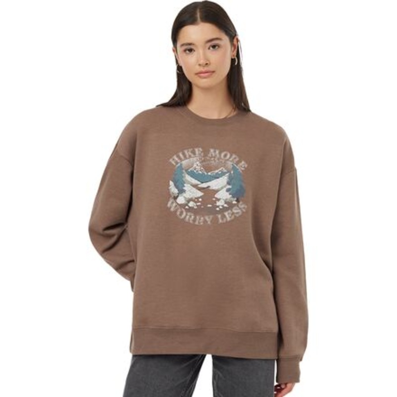 Hike More Oversized Crew Sweatshirt – Women&apos;s