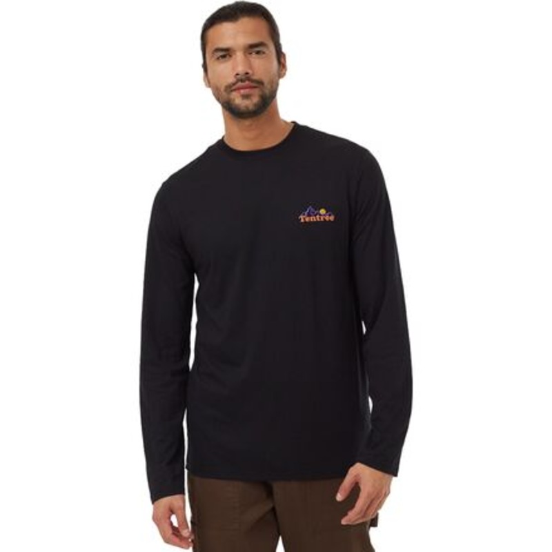 Mountain Wordmark Long-Sleeve T-Shirt – Men&apos;s