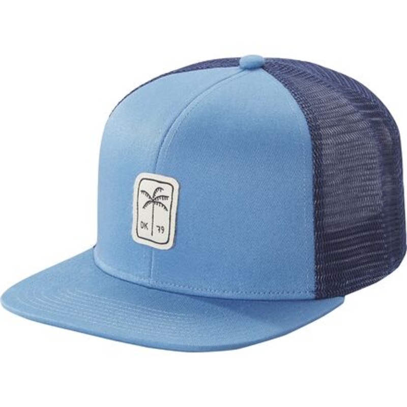 Palmtree Trucker Hat|Delphinium Blue|Khaki|One Size