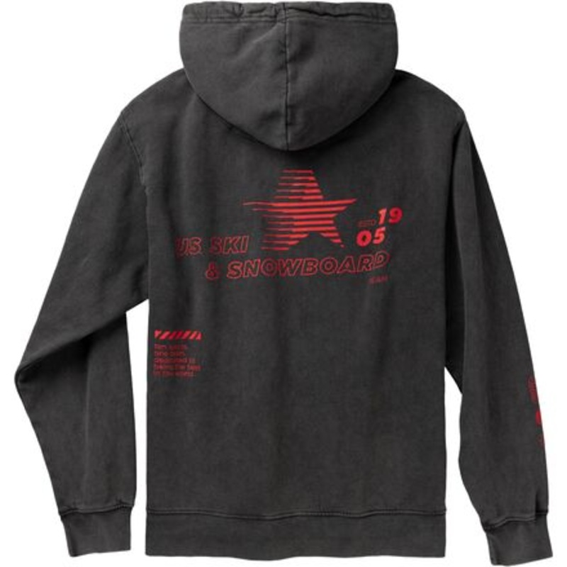Star Hoodie – Men&apos;s|Black Sand Wash|L|M