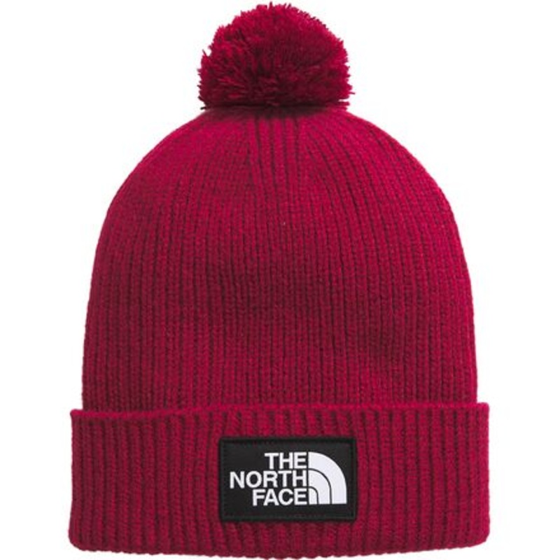 The North Face Logo Box Pom Beanie