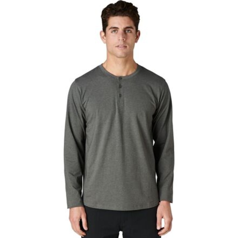 X Cotton Long-Sleeve Henley – Men&apos;s