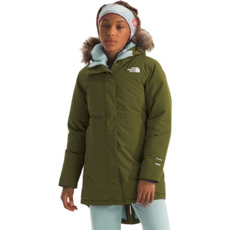 Arctic Parka – Girls&apos;|Forest Olive|TNF Black|L|XS