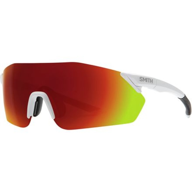 Reverb ChromaPop Sunglasses|Matte White/Sun Red Mirror|One Size