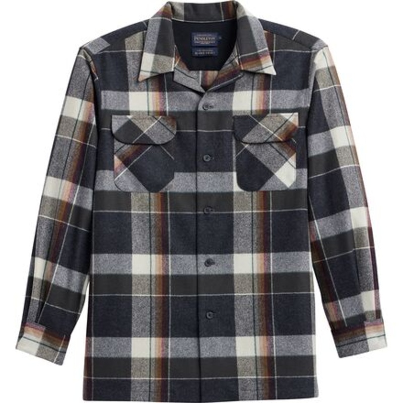 Board Shirt – Men&apos;s|Black Multi Plaid|Copper/Brown Ombre|Grey Mix Multi Plaid2|Light Blue Mix Ombre|Olive Plaid|Red/Black Plaid|Rust/White Ombre|Blue Original Surf Plaid|Black Solid|XL|S|XXL|M|L