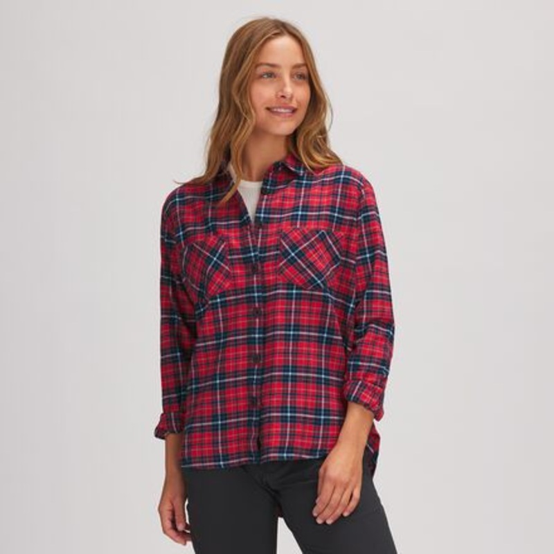 Daily Flannel – Women&apos;s|Cherry Plaid|Rust Plaid|Tortoise Plaid|M|XS|S