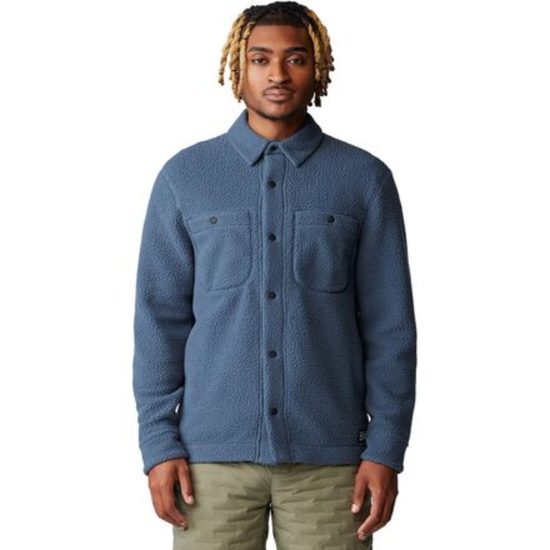 HiCamp Shacket – Men&apos;s|Montauk Blue|Ridgeline Ridge Stripe Print|Surplus Green|XL|S|XXL|M|L