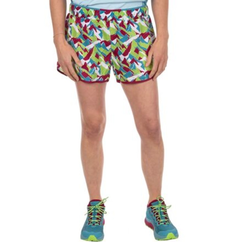 Timing Short – Women&apos;s|Red Plum/Lime Green|XL|XS
