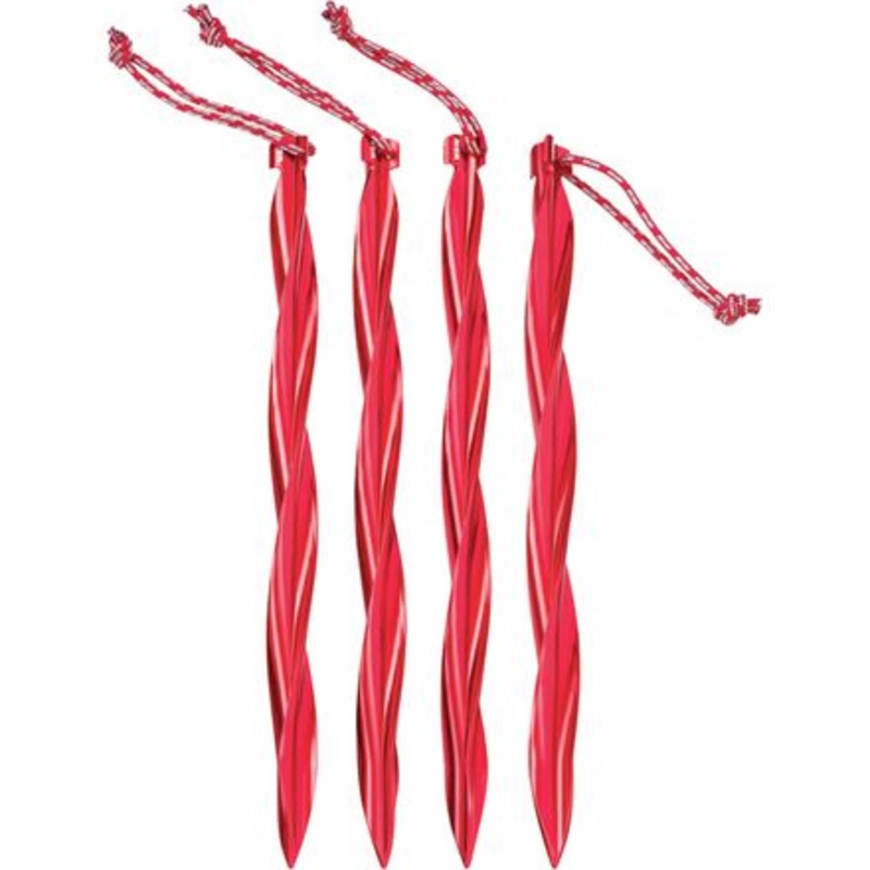 Cyclone Tent Stakes|Red|One Size
