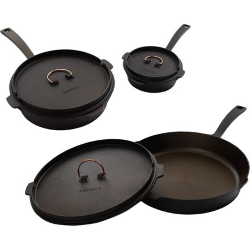 All-In-One Cast Iron Skillet|Black|10in|12in|6in