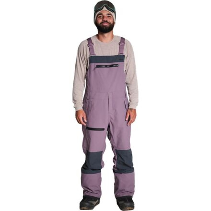 Tatoosh Bib – Men&apos;s|Black Plum|Fatigue Green|M