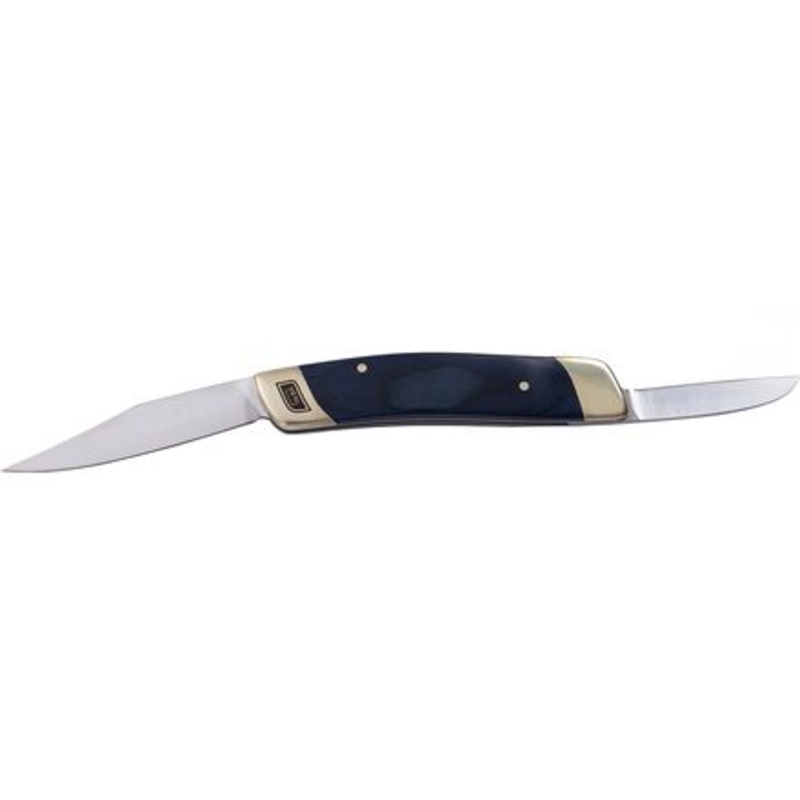 Double Blade Whittling Knife|Blue|Natural Wood/Brown|Red|One Size