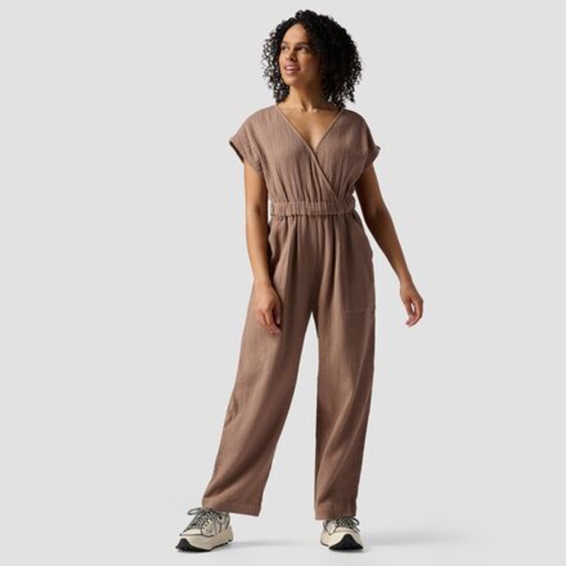 Sleeveless Cotton Gauze Jumpsuit – Women&apos;s